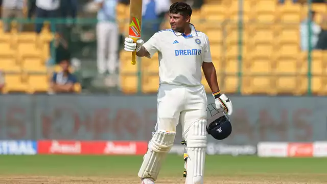 Sarfaraz Khan celebrates his double century during Mumbai’s dominant Ranji Trophy innings