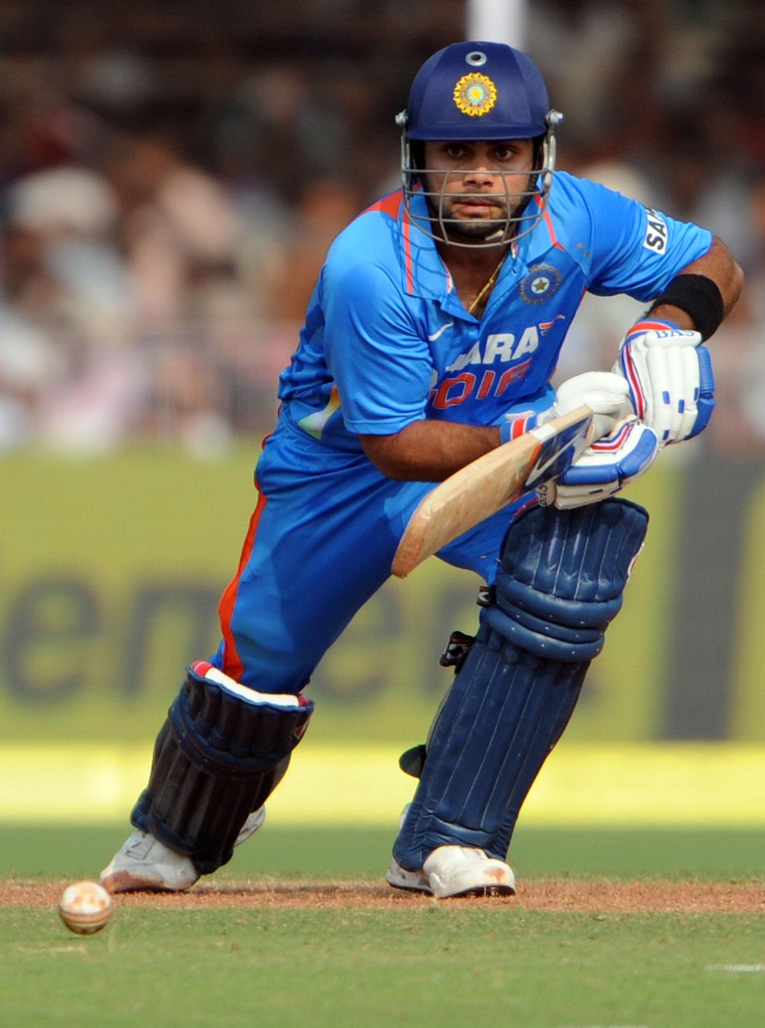 Virat Kohli batting with intensity for India