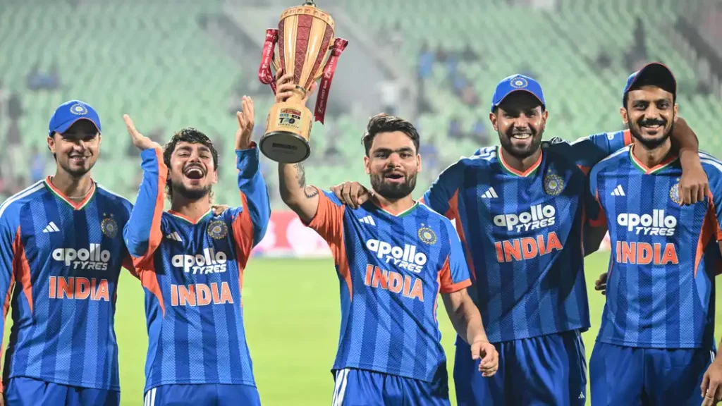 Ishan Kishan celebrates maiden T20I century as Sanju Samson watches during home match