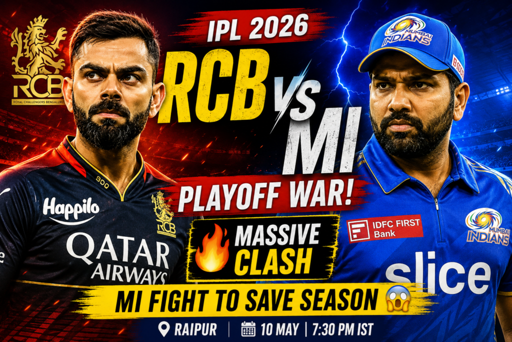 RCB vs MI Dream11 Prediction IPL 2026 fantasy cricket tips
