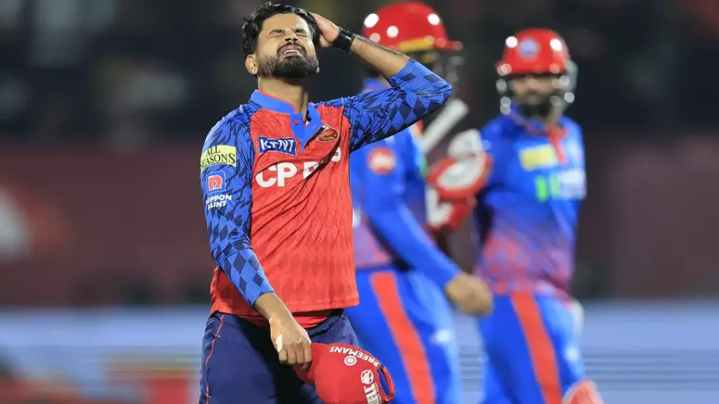 Punjab Kings bowlers frustrated during IPL 2026 match