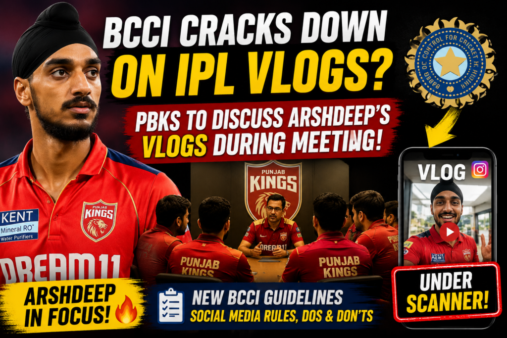 Arshdeep Singh vlogs discussion during PBKS BCCI guidelines meeting