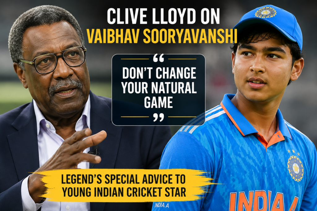 Clive Lloyd on Vaibhav Sooryavanshi advice to young Indian cricket star